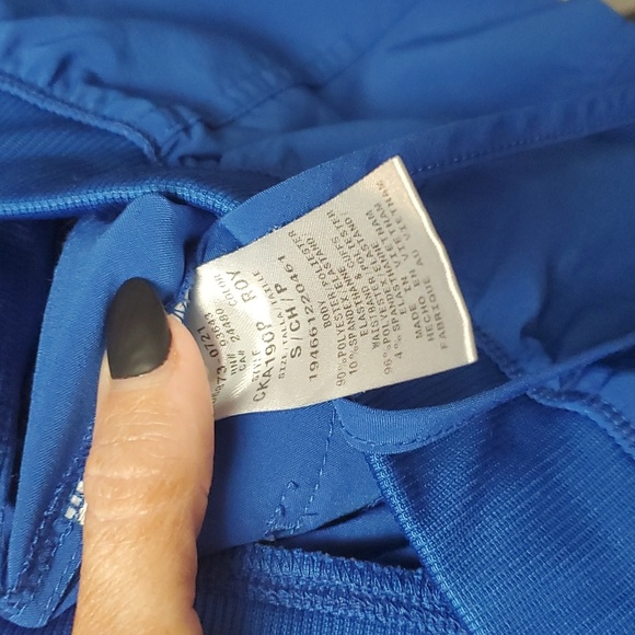 Set of royal blue scrub pants and jacket WORE ONCE!! - Picture 6 of 8